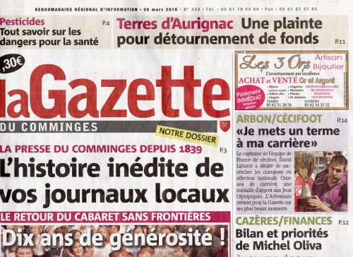 La Gazette du Comminges - 30 mars 2016 1 3