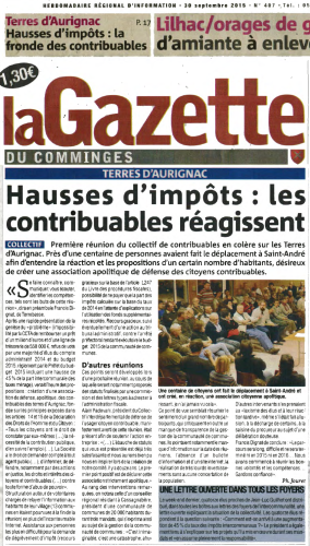 La Gazette du Comminges 30 septembre 2015